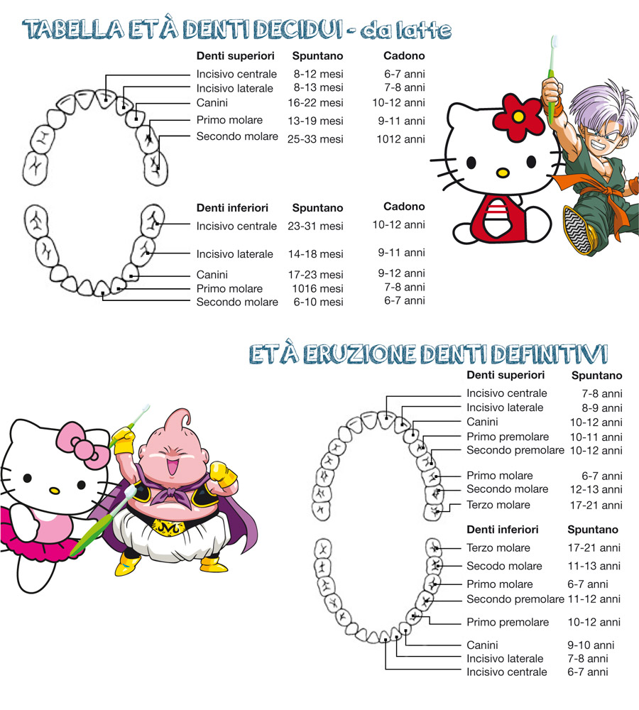 Bambini, programma primi denti